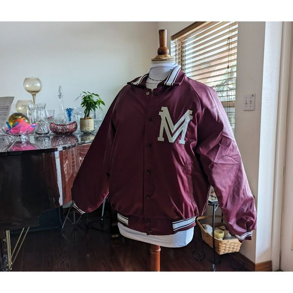 Vintage Hartwell Jackets with letter M on front Jacket   Unisex  SZ L - Picture 2 of 12